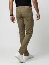 Men Rover Jeans Regular Fit Brown Mid Rise