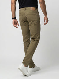 Men Rover Jeans Regular Fit Brown Mid Rise