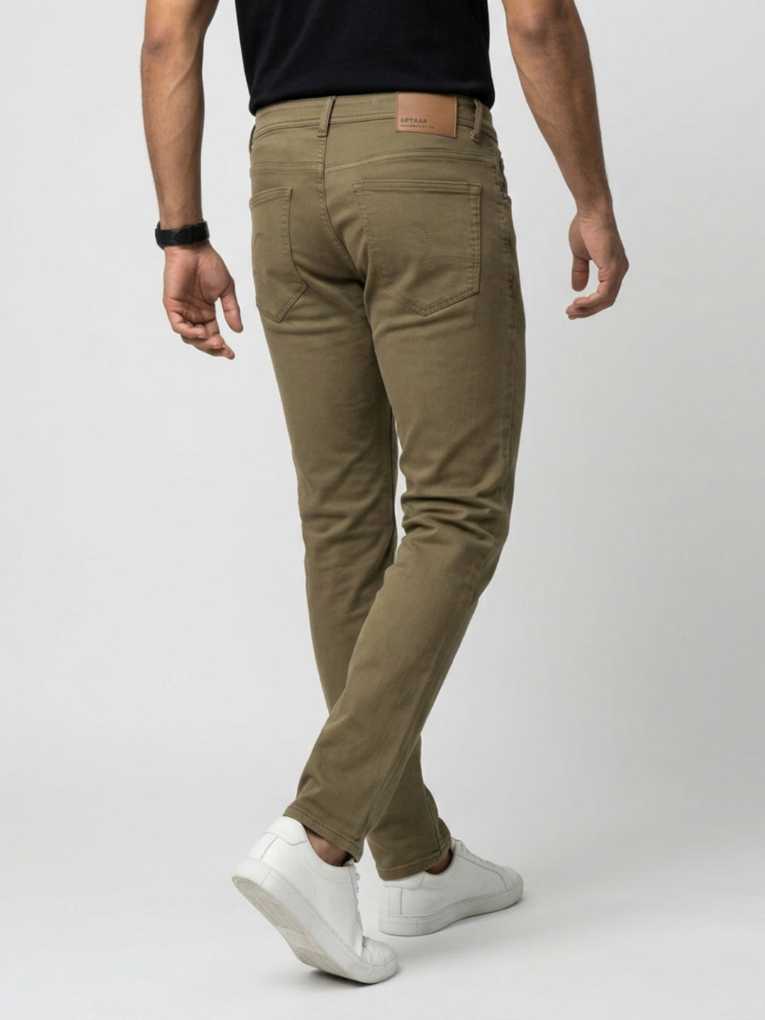 Men Rover Jeans Regular Fit Brown Mid Rise