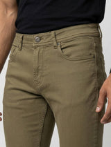 Men Rover Jeans Regular Fit Brown Mid Rise