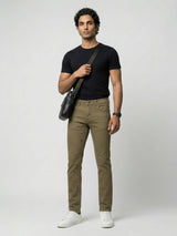 Men Rover Jeans Regular Fit Brown Mid Rise