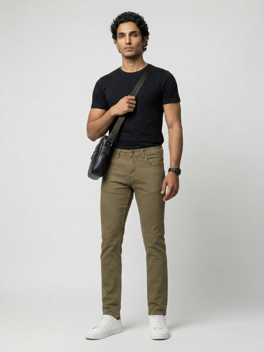 Men Rover Jeans Regular Fit Brown Mid Rise