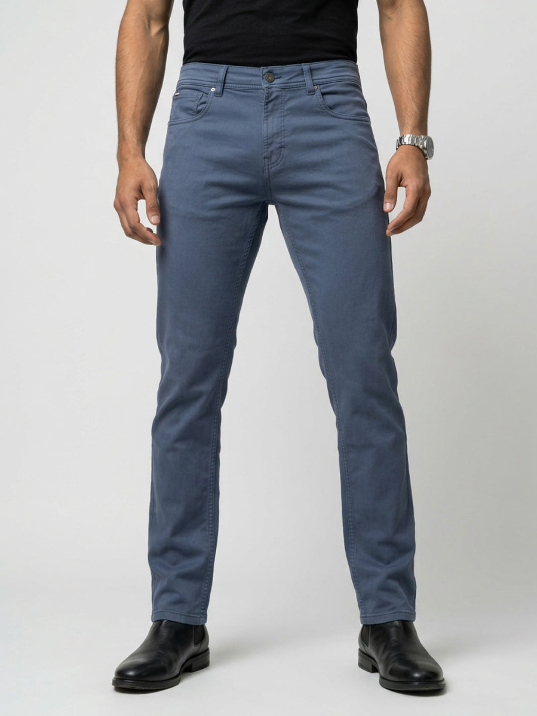 Men Rover Jeans Regular Fit Grey Mid Rise