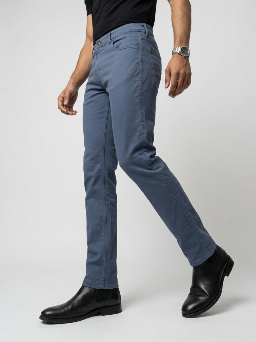 Men Rover Jeans Regular Fit Grey Mid Rise