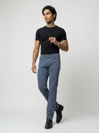 Men Rover Jeans Regular Fit Grey Mid Rise