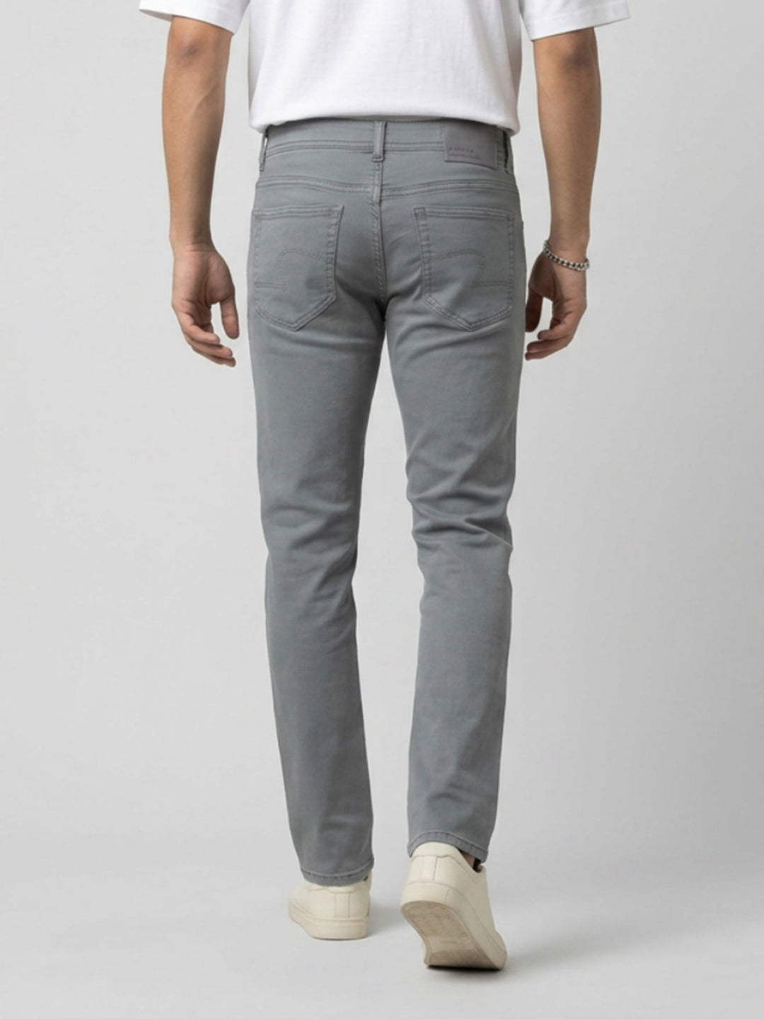 Men Rover Jeans Regular Fit Grey Mid Rise