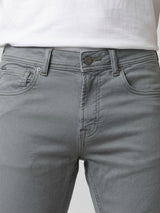 Men Rover Jeans Regular Fit Grey Mid Rise