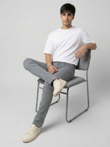 Men Rover Jeans Regular Fit Grey Mid Rise