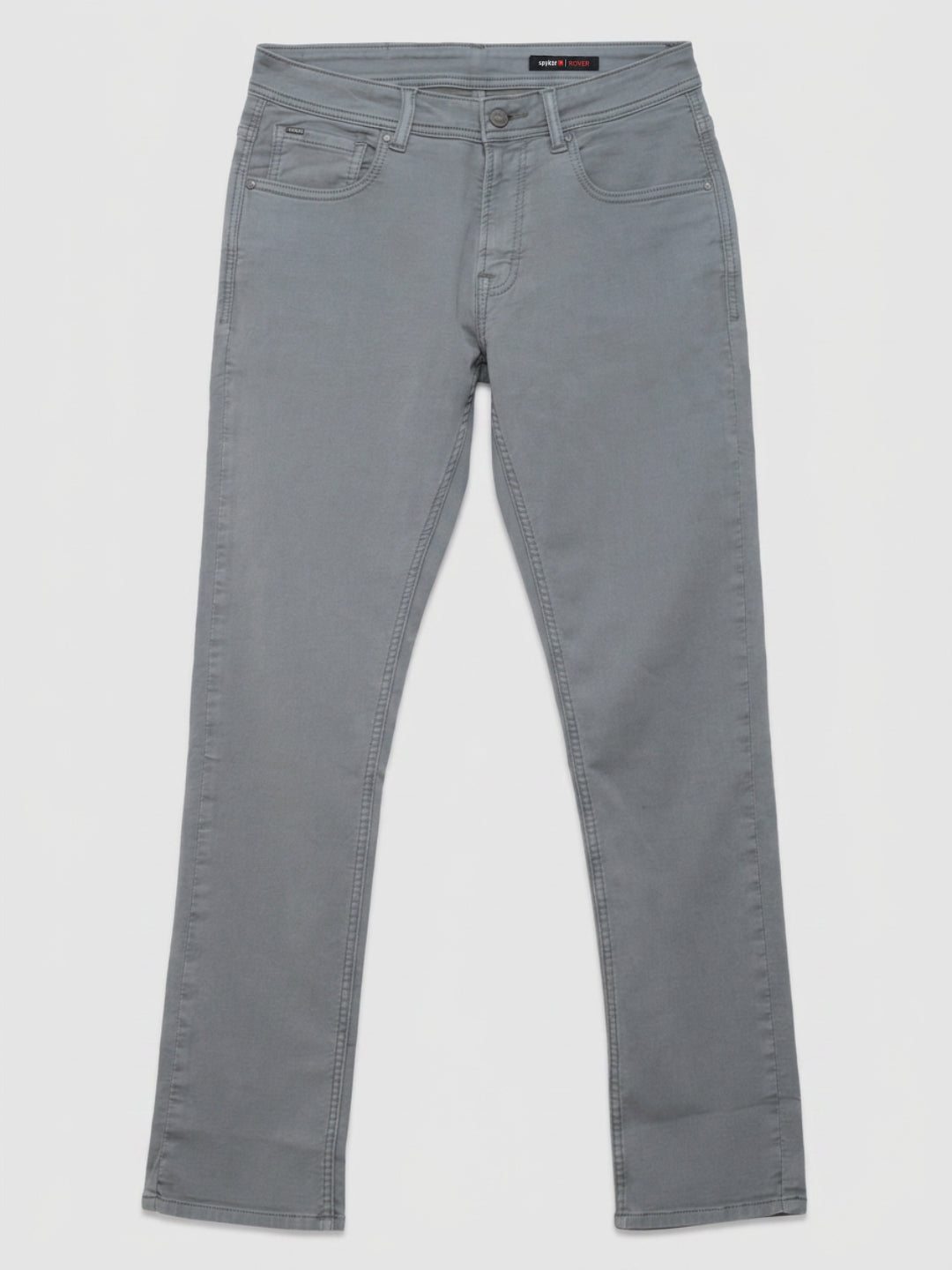 Men Rover Jeans Regular Fit Grey Mid Rise