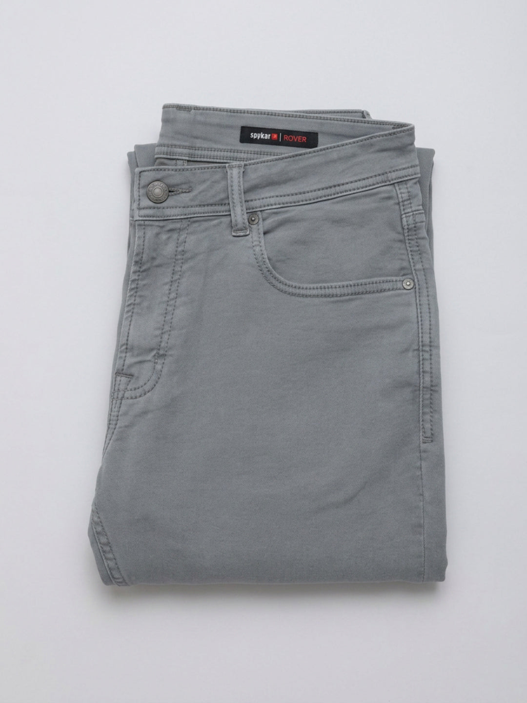 Men Rover Jeans Regular Fit Grey Mid Rise