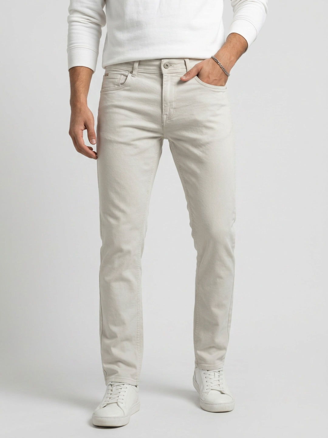 Men Rover Jeans Regular Fit Brown Mid Rise