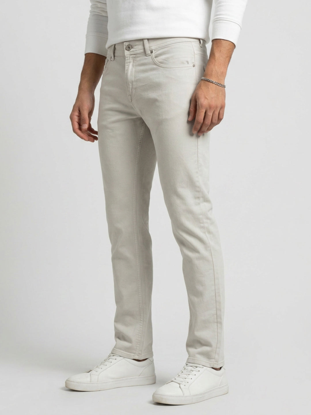 Men Rover Jeans Regular Fit Brown Mid Rise