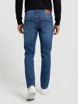 Men Rover Jeans Regular Fit Mid Blue Mid Rise