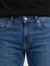 Men Rover Jeans Regular Fit Mid Blue Mid Rise