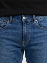 Men Rover Jeans Regular Fit Mid Blue Mid Rise