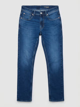 Men Rover Jeans Regular Fit Mid Blue Mid Rise