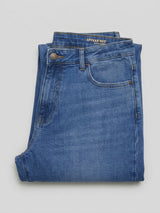 Men Rover Jeans Regular Fit Mid Blue Mid Rise