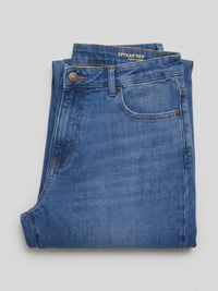 Men Rover Jeans Regular Fit Mid Blue Mid Rise