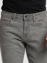 Men Rover Jeans Regular Fit Grey Mid Rise
