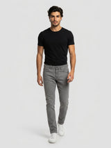 Men Rover Jeans Regular Fit Grey Mid Rise