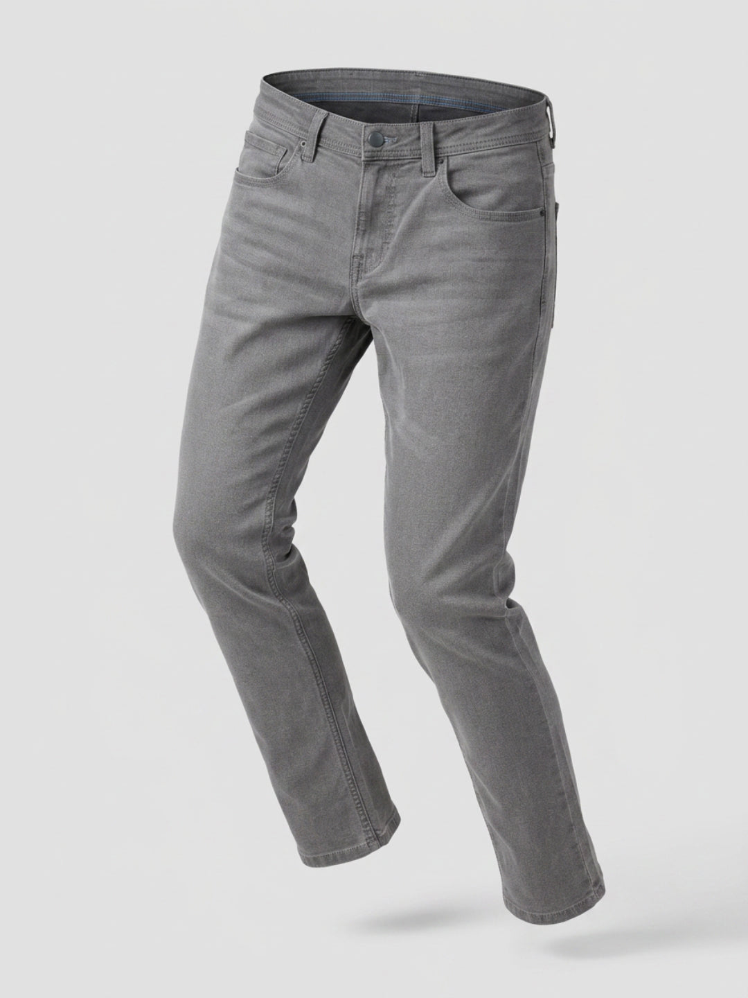 Men Rover Jeans Regular Fit Grey Mid Rise