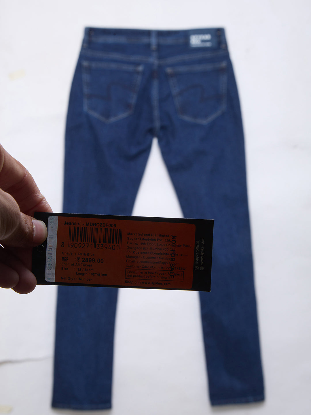Men Rover Jeans Regular Fit Dark Blue Mid Rise