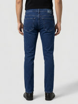 Men Rover Jeans Regular Fit Dark Blue Mid Rise
