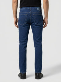 Men Rover Jeans Regular Fit Dark Blue Mid Rise