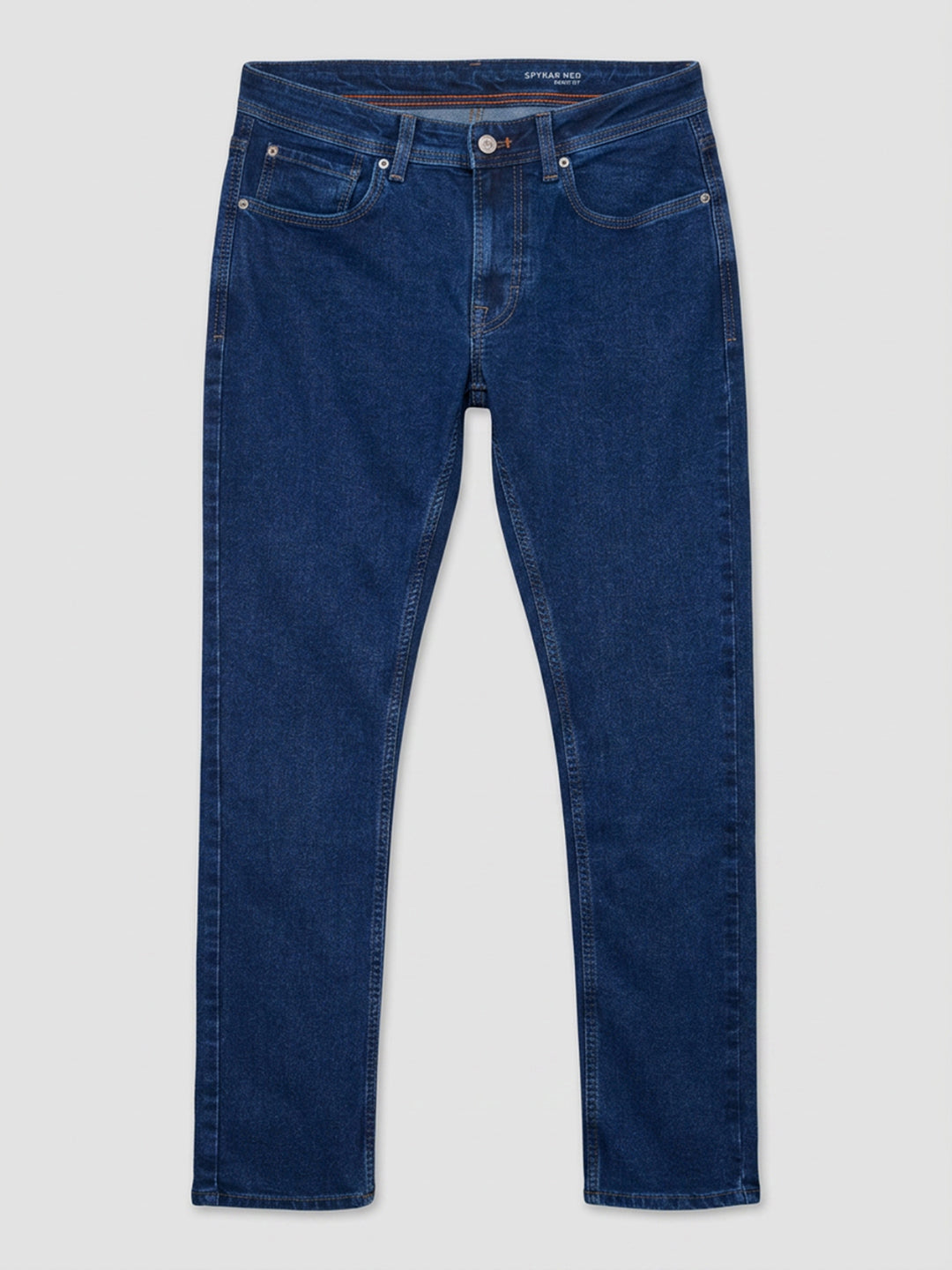 Men Rover Jeans Regular Fit Dark Blue Mid Rise