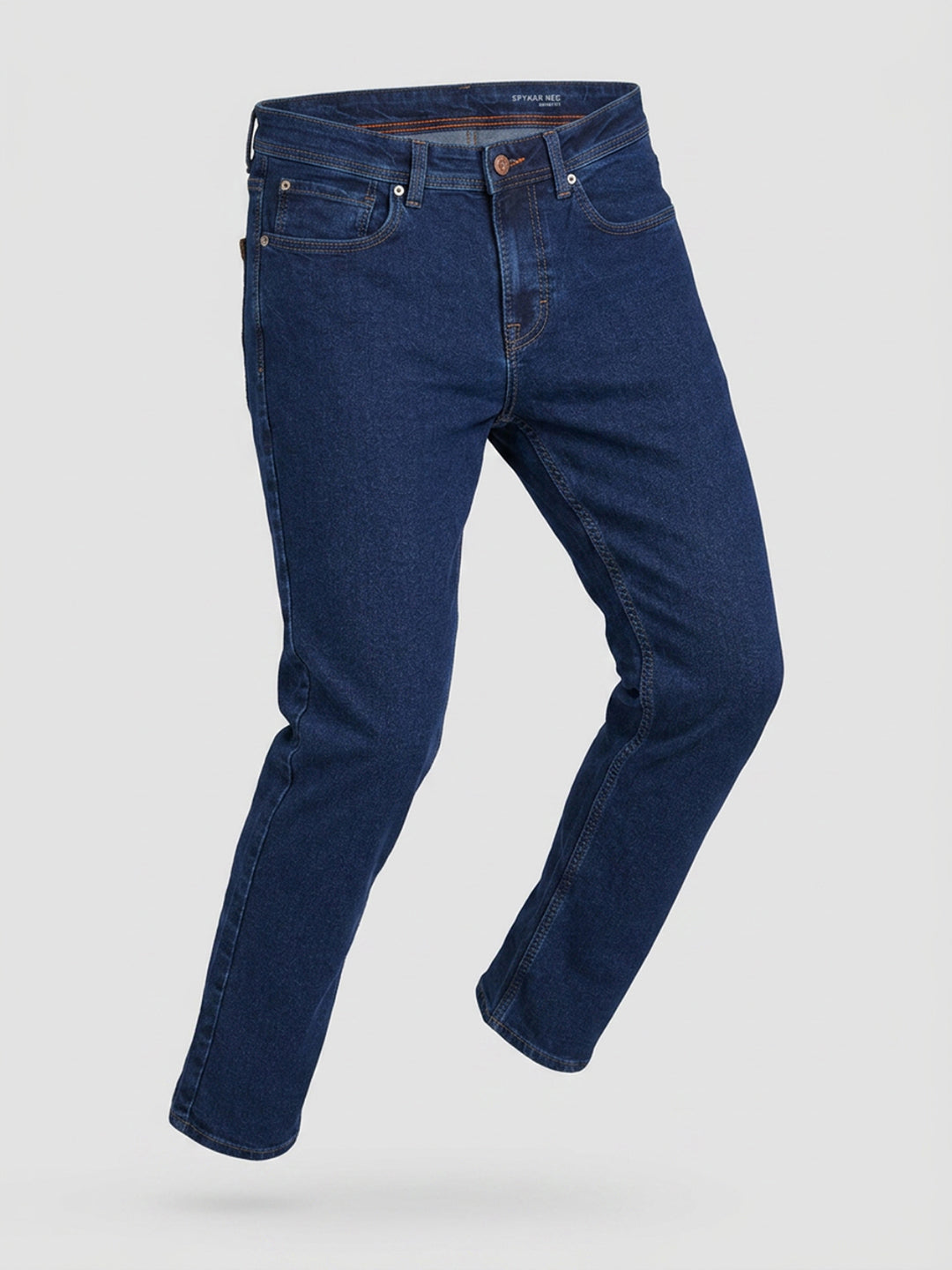 Men Rover Jeans Regular Fit Dark Blue Mid Rise