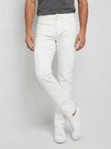 Men Rover Jeans Regular Fit White Mid Rise