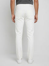 Men Rover Jeans Regular Fit White Mid Rise