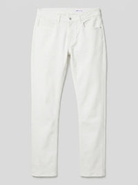Men Rover Jeans Regular Fit White Mid Rise