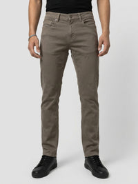 Men Rover Jeans Regular Fit Brown Mid Rise