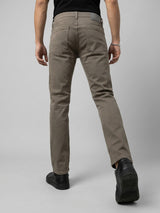 Men Rover Jeans Regular Fit Brown Mid Rise