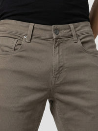 Men Rover Jeans Regular Fit Brown Mid Rise