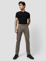 Men Rover Jeans Regular Fit Brown Mid Rise