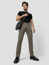 Men Rover Jeans Regular Fit Brown Mid Rise