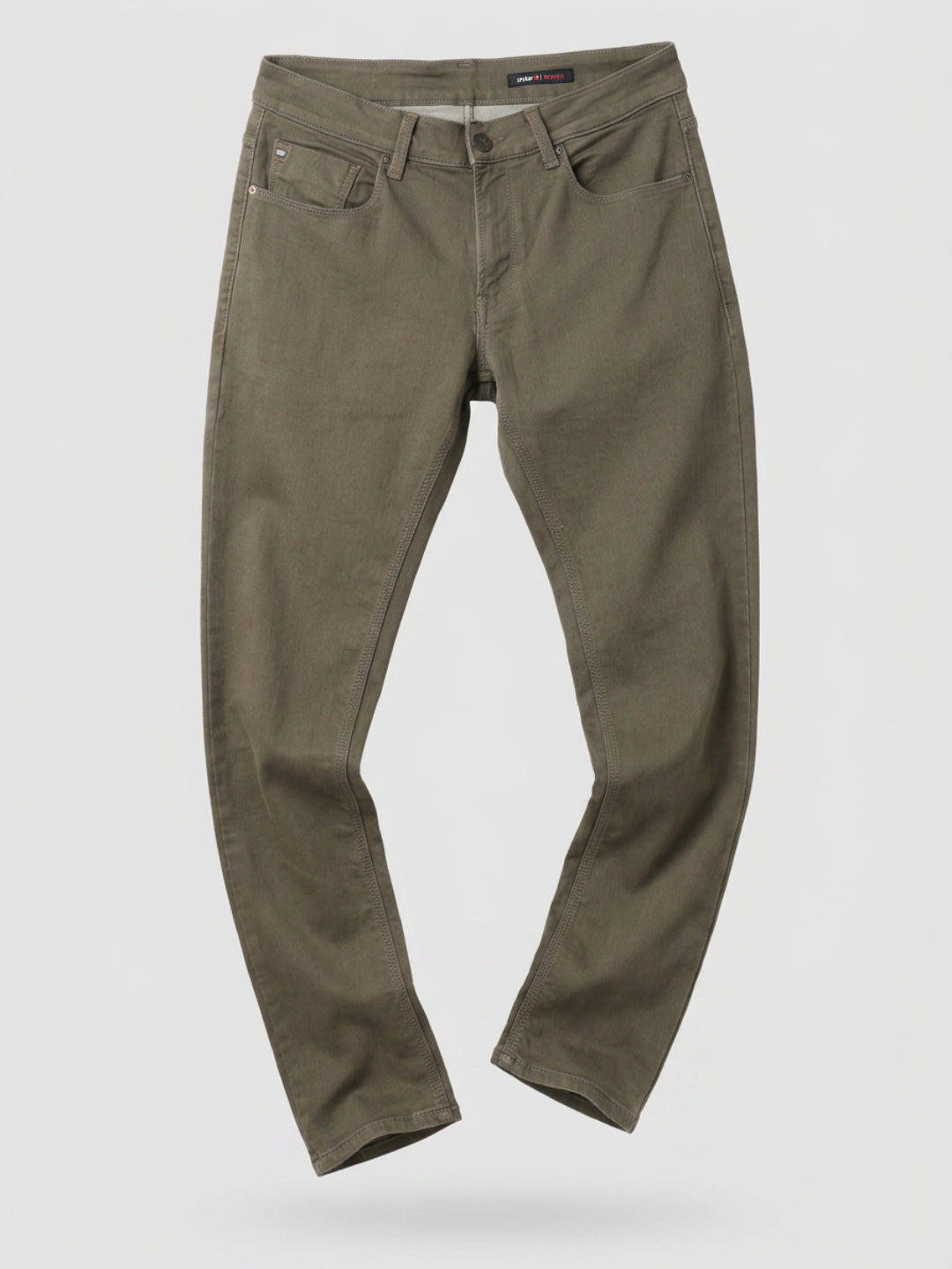 Men Rover Jeans Regular Fit Brown Mid Rise