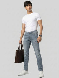 Men Rover Jeans Regular Fit Grey Mid Rise