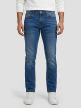 Men Rover Jeans Regular Fit Mid Blue Mid Rise