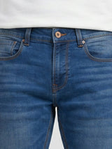 Men Rover Jeans Regular Fit Mid Blue Mid Rise