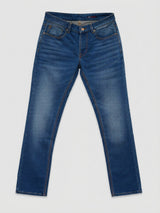 Men Rover Jeans Regular Fit Mid Blue Mid Rise