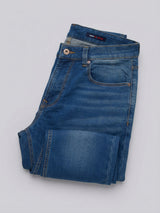 Men Rover Jeans Regular Fit Mid Blue Mid Rise