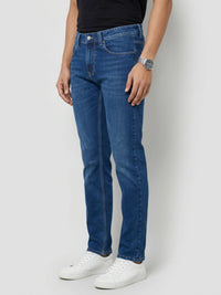 Men Rover Jeans Regular Fit Dark Blue Mid Rise