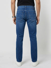 Men Rover Jeans Regular Fit Dark Blue Mid Rise