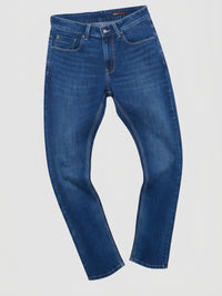 Men Rover Jeans Regular Fit Dark Blue Mid Rise