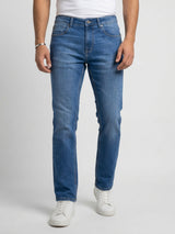 Men Rover Jeans Regular Fit Mid Blue Mid Rise