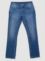 Men Rover Jeans Regular Fit Mid Blue Mid Rise