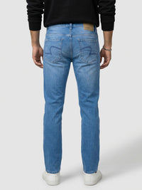 Men Rover Jeans Regular Fit Light Blue Mid Rise